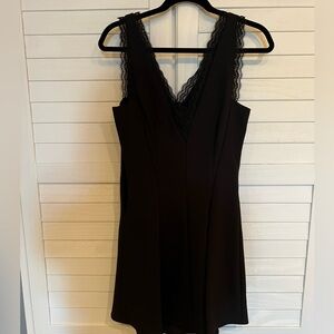 Black mango dress with lace detail brand new never worn